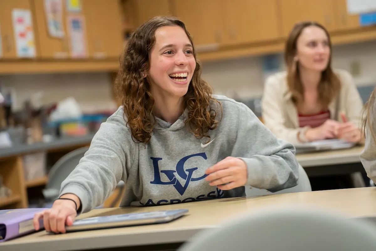 LVC student in education classroom