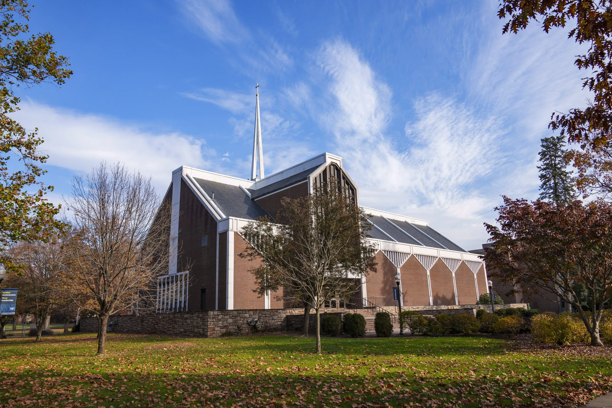 Exterior of the Miller Chapel building at LVC