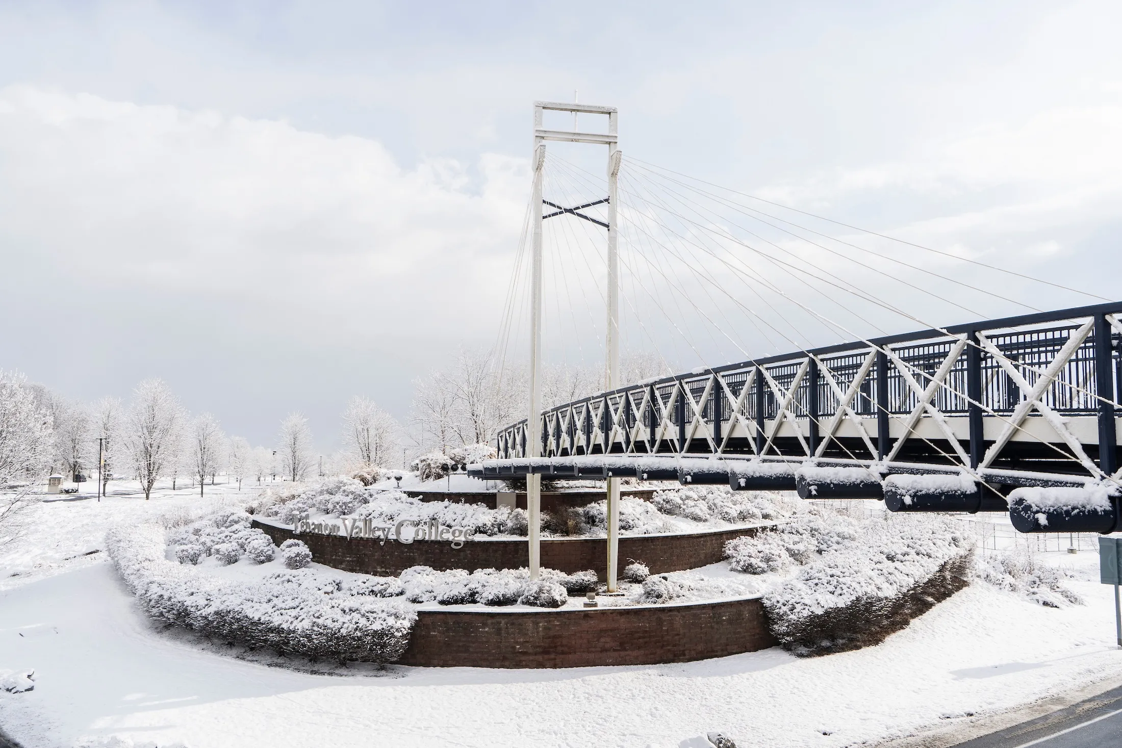 LVC bridge in snow