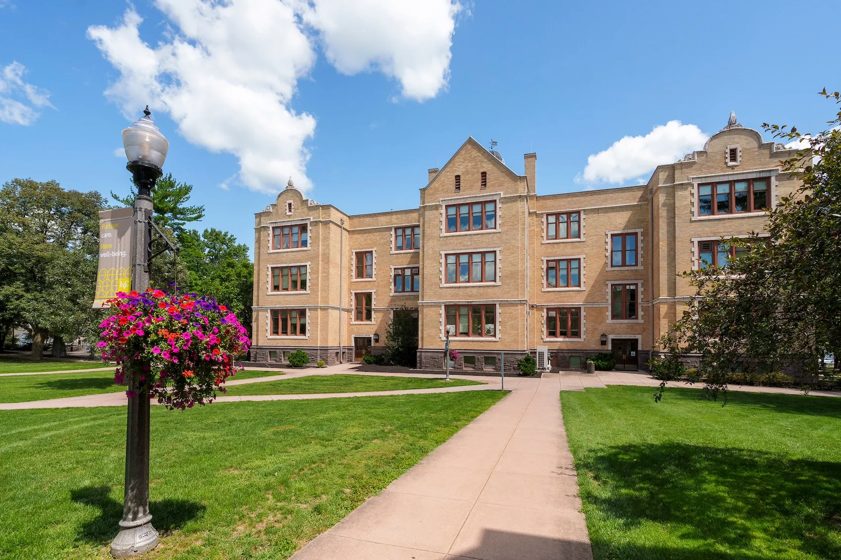 Exterior view of Humanities building on LVC campus