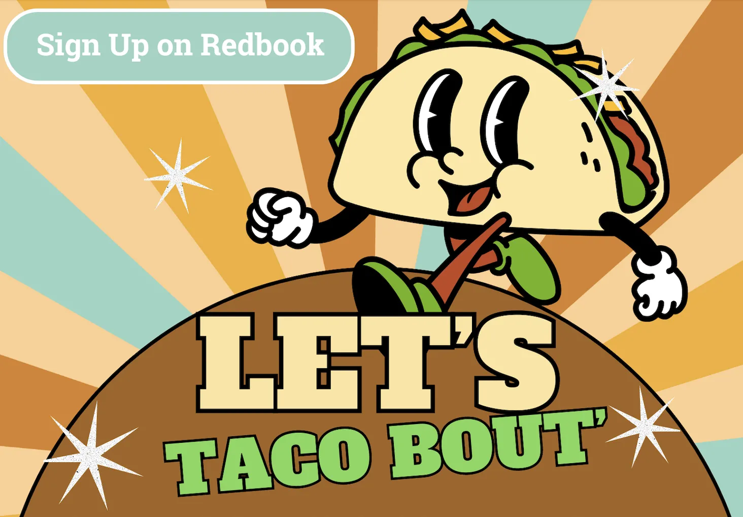 Let's Taco Bout' event graphic