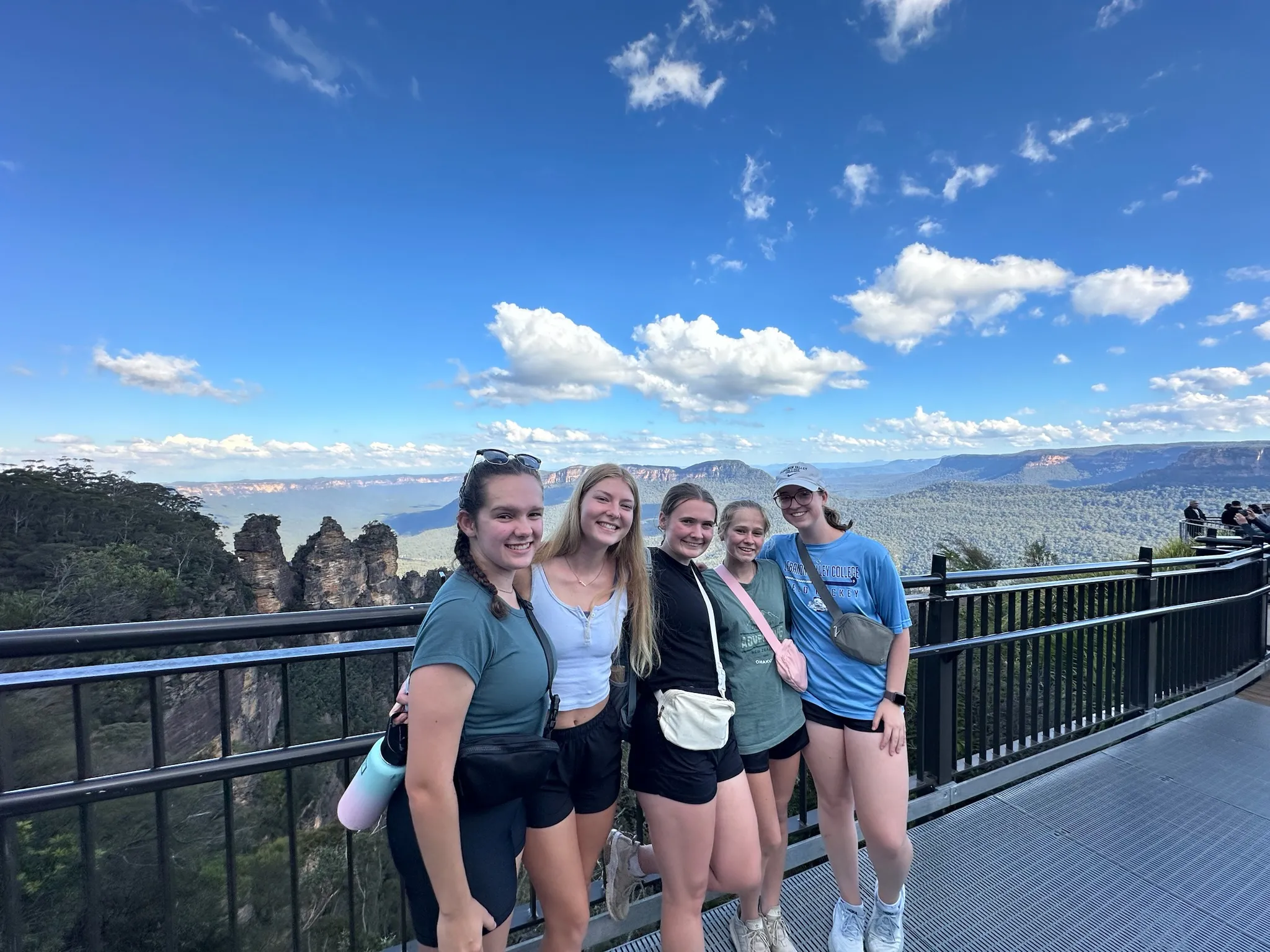 LVC students visit Three Sisters at Echo Point in Australia