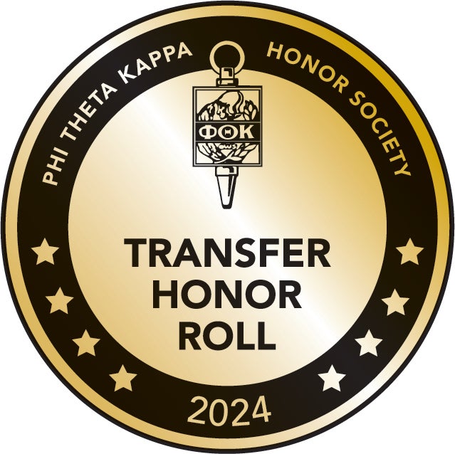 PTK 2024 Transfer Honor Roll badge