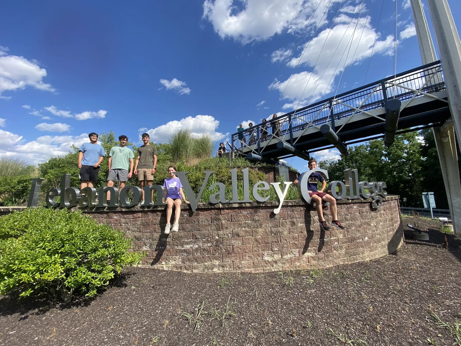 2024 Actuarial Science Camp students pose at LVC sign