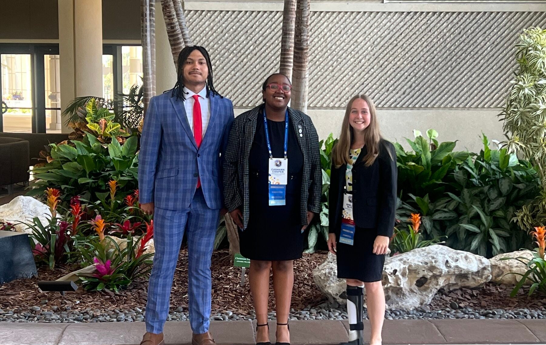 Tyler Hartl, Cashana Cooper, and Shelly Bliss compete at Future Business Leaders of America (FBLA) National Leadership Conference