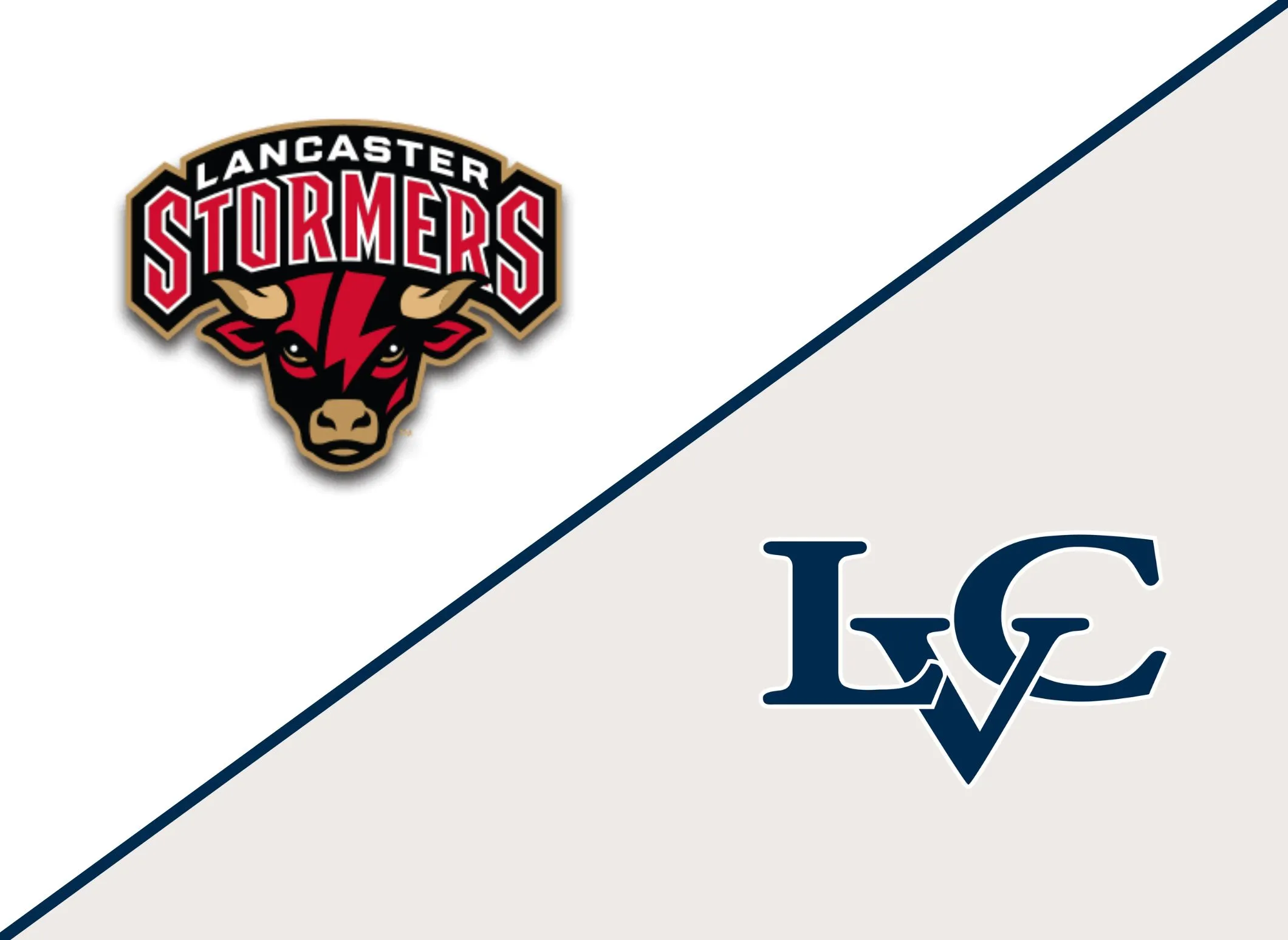 Lancaster Stormers and LVC logos