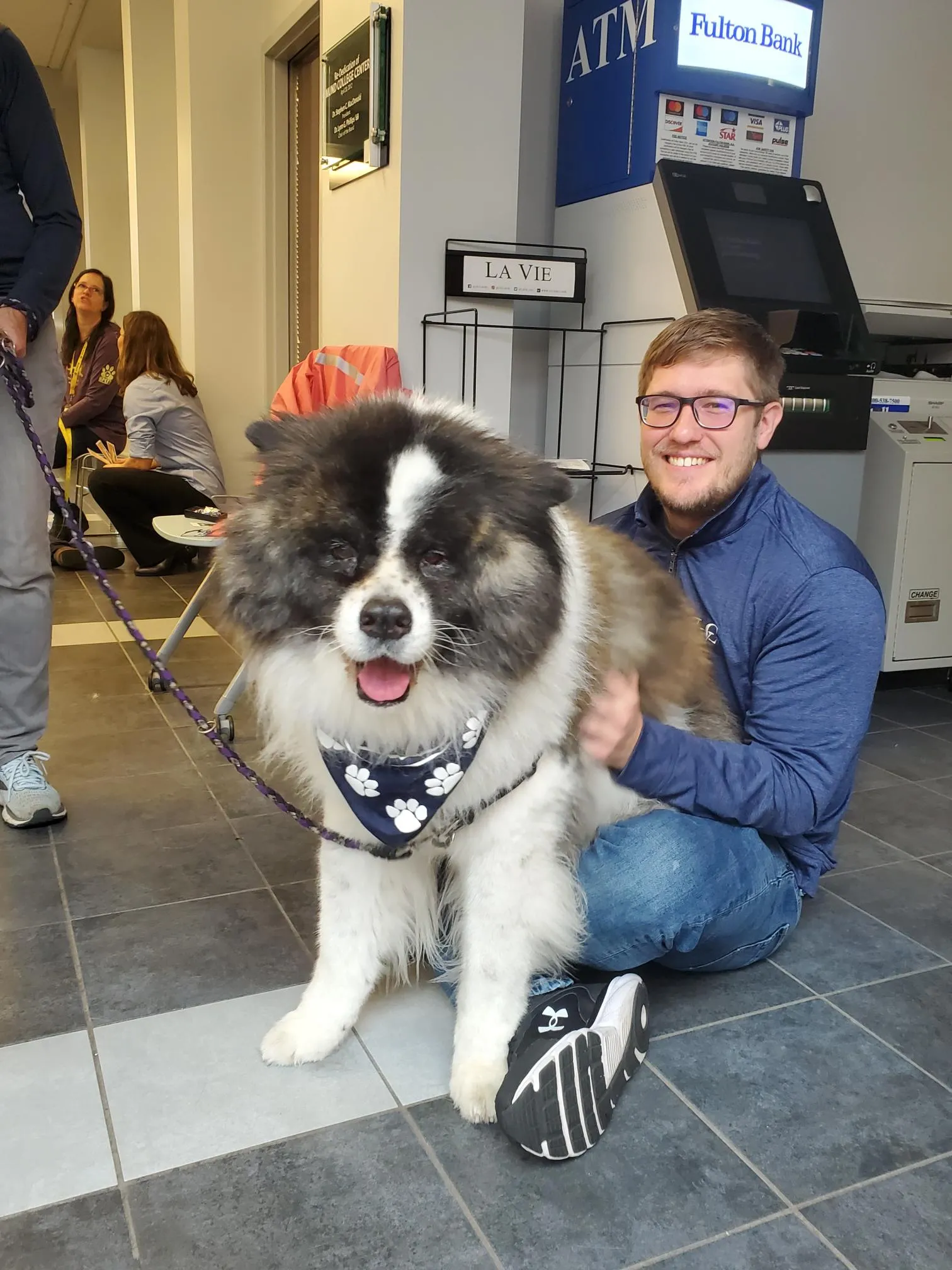 LVC staff member with KPets dog