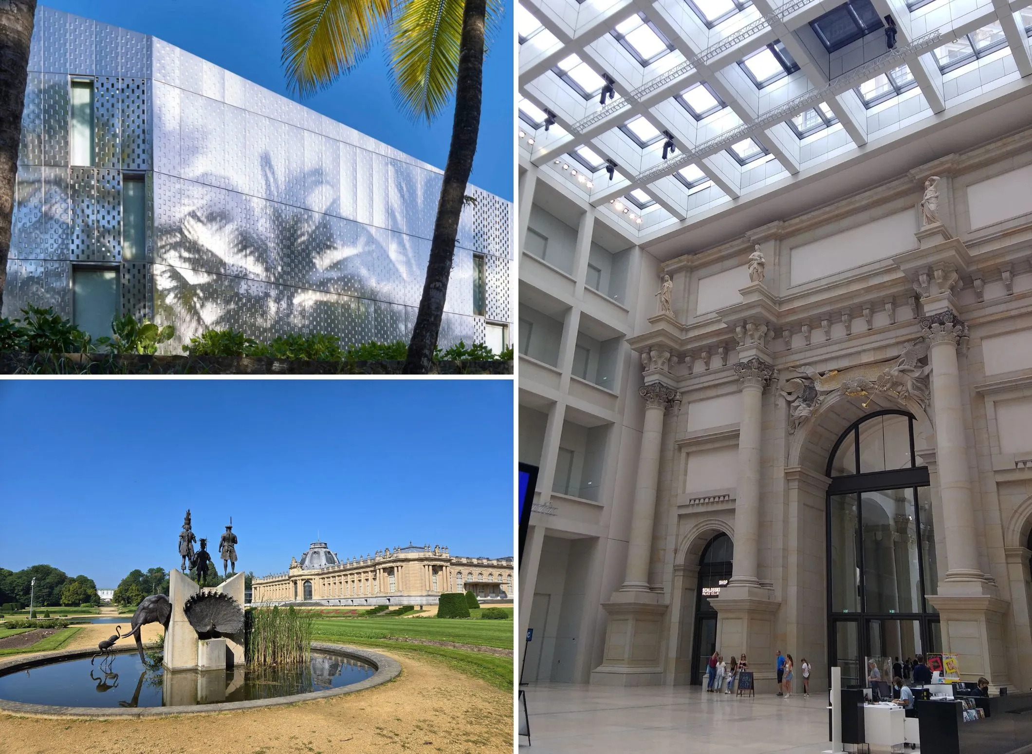 Bruxelles Africa Museum, Berlin Humboldt Forum and Martinique Fondation Clement