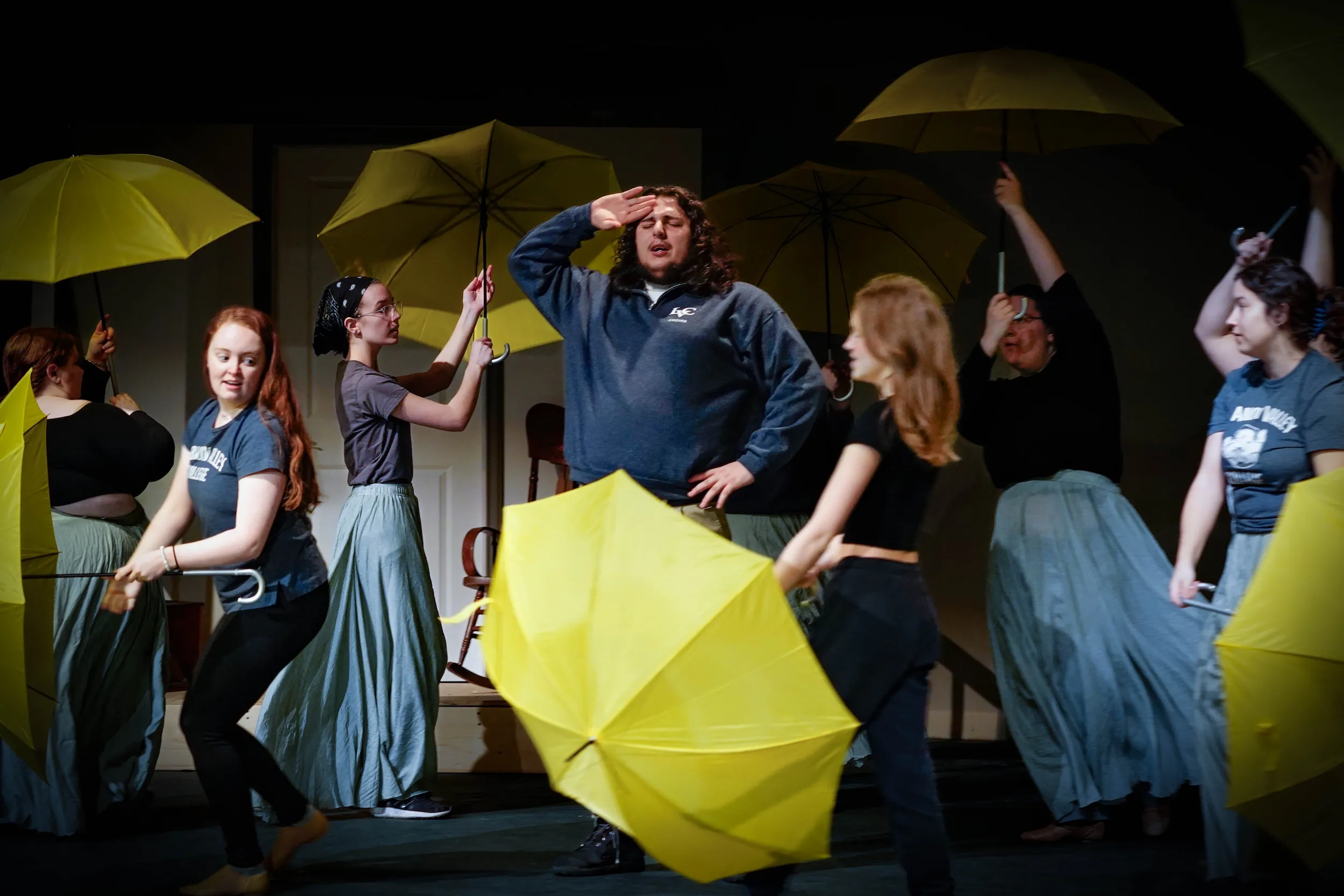 LVC students rehearse spring musical