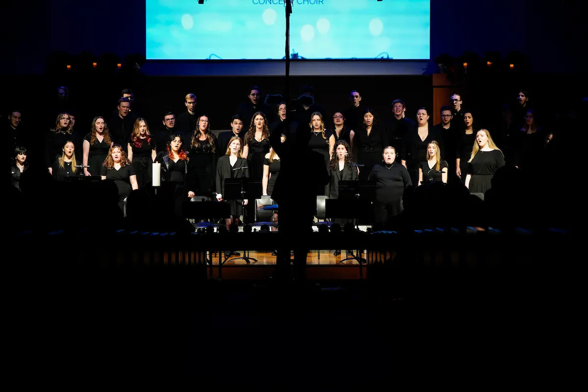 LVC Concert Choir performs at Christmas at The Valley 2024