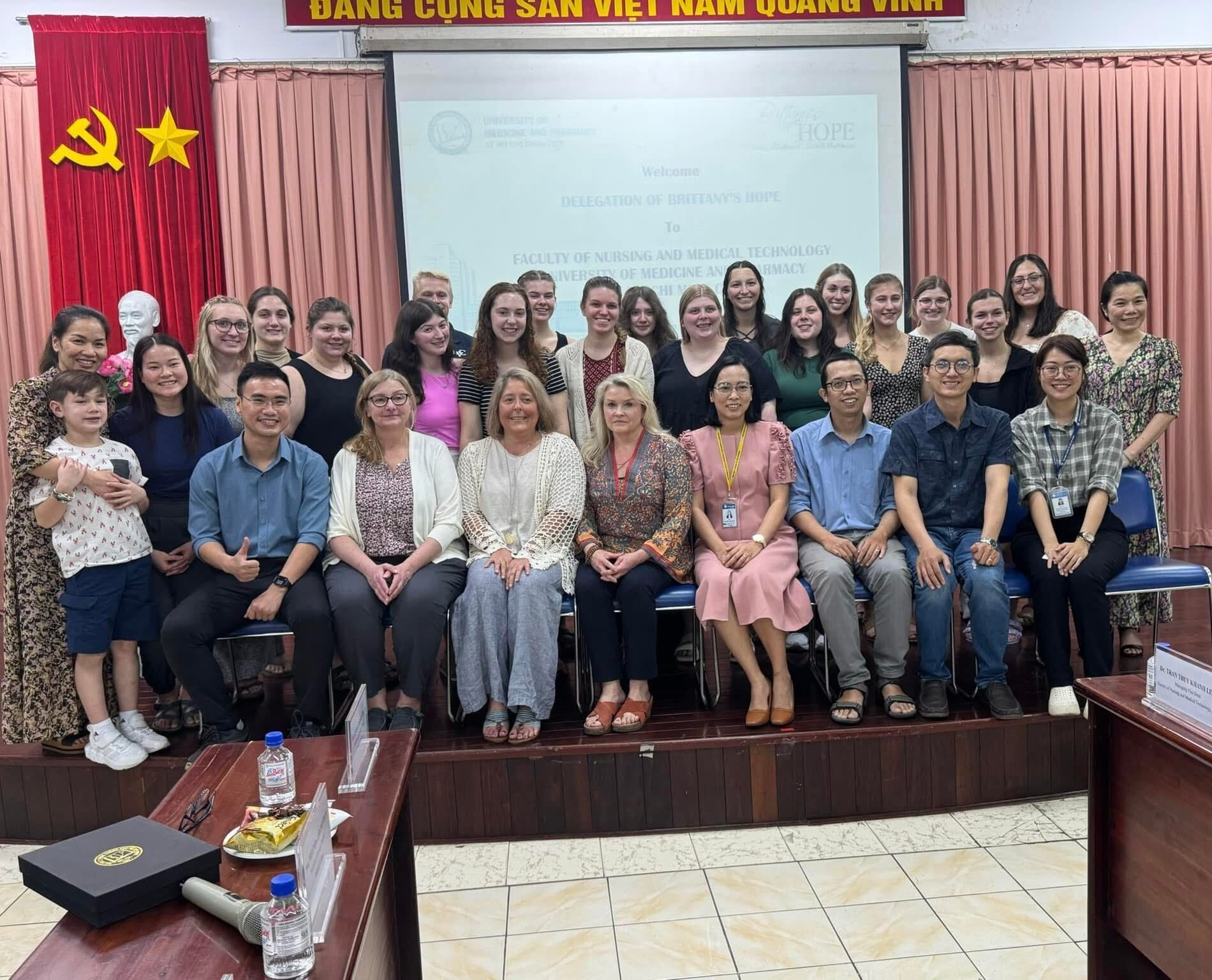 LVC Physical Therapy and Speech-language Pathology students in Vietnam for service trip